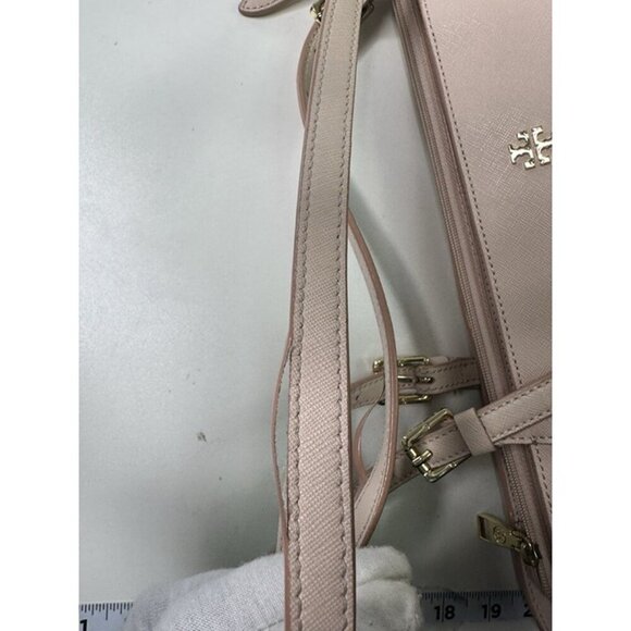 Tory Burch Canvas Pink Leather Shoulder Bag - Picture 5 of 12